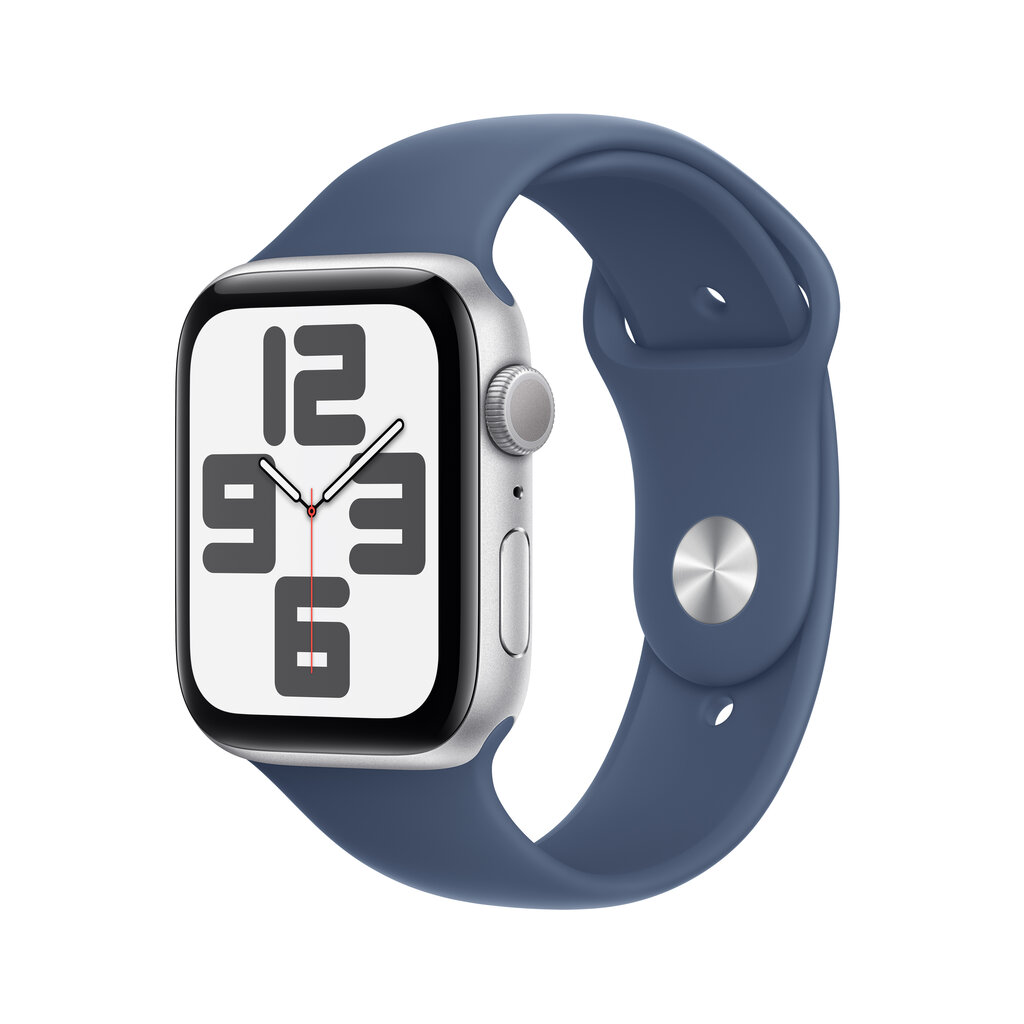 Apple Watch SE GPS 40mm Silver Aluminium Case with Denim Sport Band - M/L MXED3ET/A цена и информация | Nutikellad, laste nutikellad | hansapost.ee