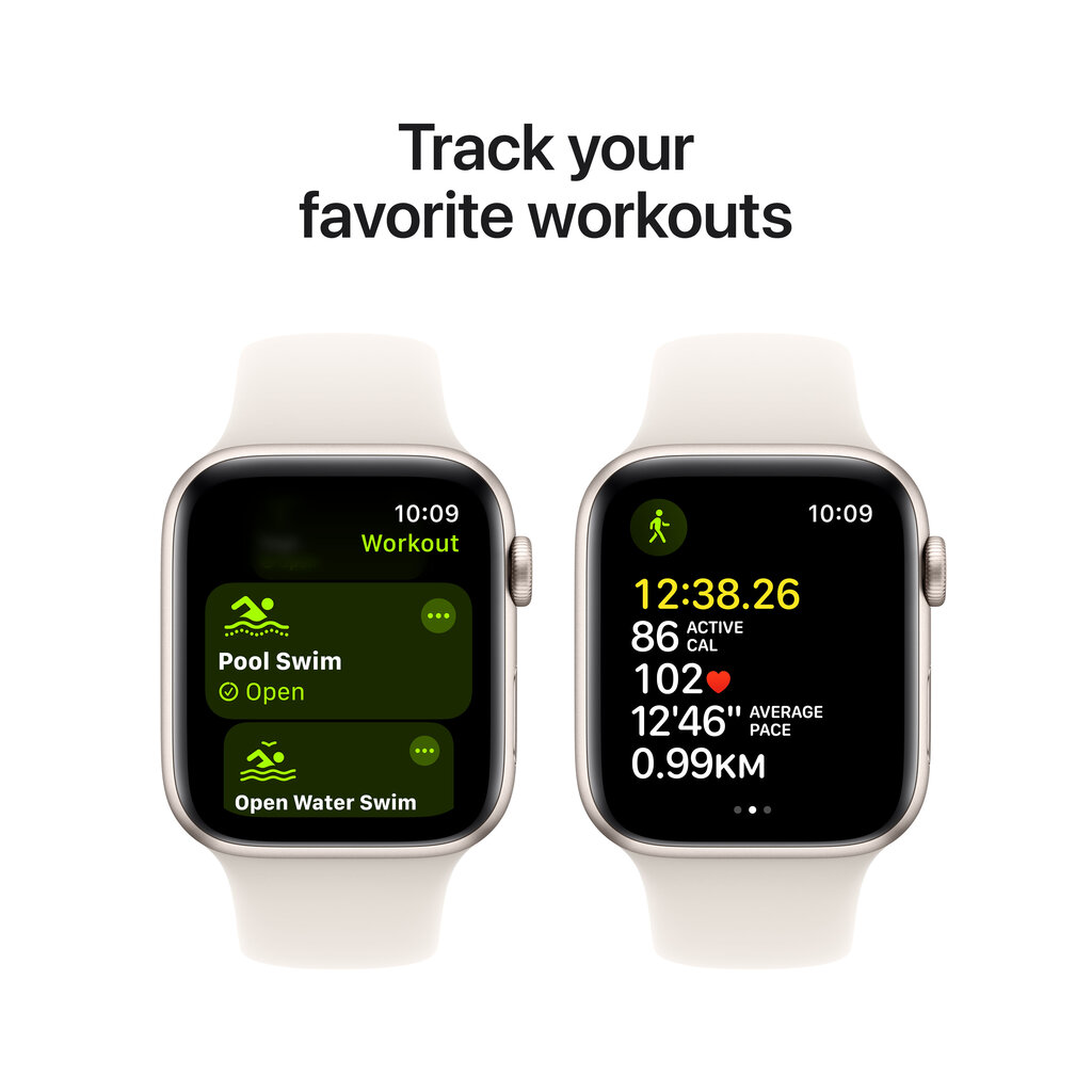 Apple Watch SE GPS + Cellular 40mm Starlight Aluminium Case with Starlight Sport Band - S/M MXGJ3ET/A hind ja info | Nutikellad, laste nutikellad | hansapost.ee