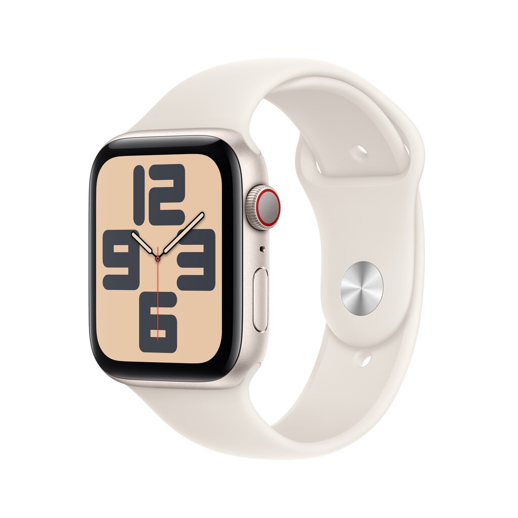 Apple Watch SE GPS + Cellular 40mm Starlight Aluminium Case with Starlight Sport Band - S/M MXGJ3ET/A hind ja info | Nutikellad, laste nutikellad | hansapost.ee