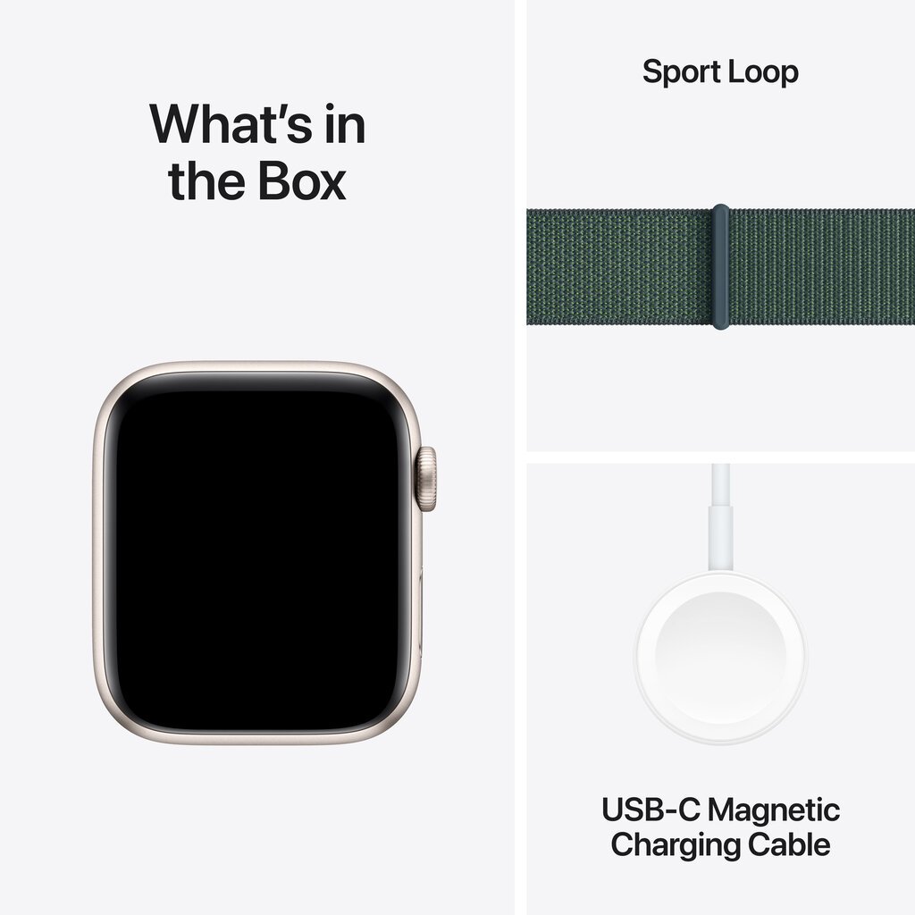 Apple Watch SE GPS + Cellular 40mm Starlight Aluminium Case with Lake Green Sport Loop MXGH3ET/A цена и информация | Nutikellad, laste nutikellad | hansapost.ee