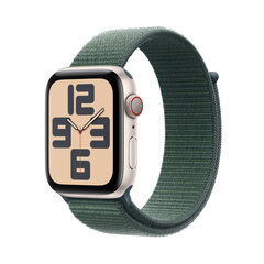 Apple Watch SE GPS + Cellular 40mm Starlight Aluminium Case with Lake Green Sport Loop MXGH3ET/A hind ja info | Nutikellad, laste nutikellad | hansapost.ee