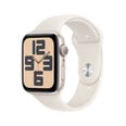 Apple Watch SE GPS 40mm Starlight Aluminium Case with Starlight Sport Band - M/L MXEG3ET/A