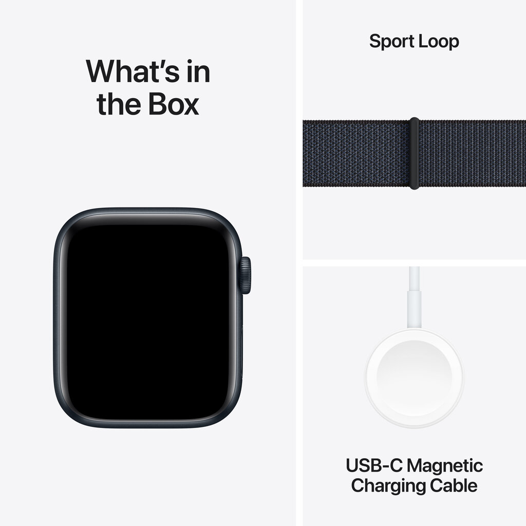 Apple Watch SE GPS 44mm Midnight Aluminium Case with Ink Sport Loop MXEP3ET/A hind ja info | Nutikellad, laste nutikellad | hansapost.ee