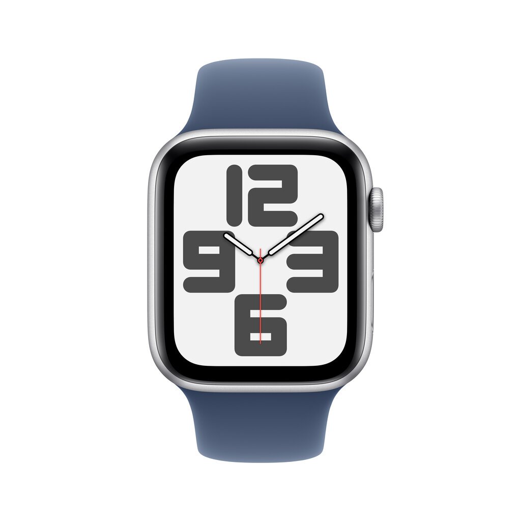 Apple Watch SE GPS + Cellular 44mm Silver Aluminium Case with Denim Sport Band - S/M MXGP3ET/A цена и информация | Nutikellad, laste nutikellad | hansapost.ee