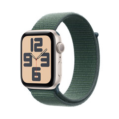 Apple Watch SE GPS 44mm Starlight Aluminium Case with Lake Green Sport Loop MXEW3ET/A hind ja info | Nutikellad, laste nutikellad | hansapost.ee