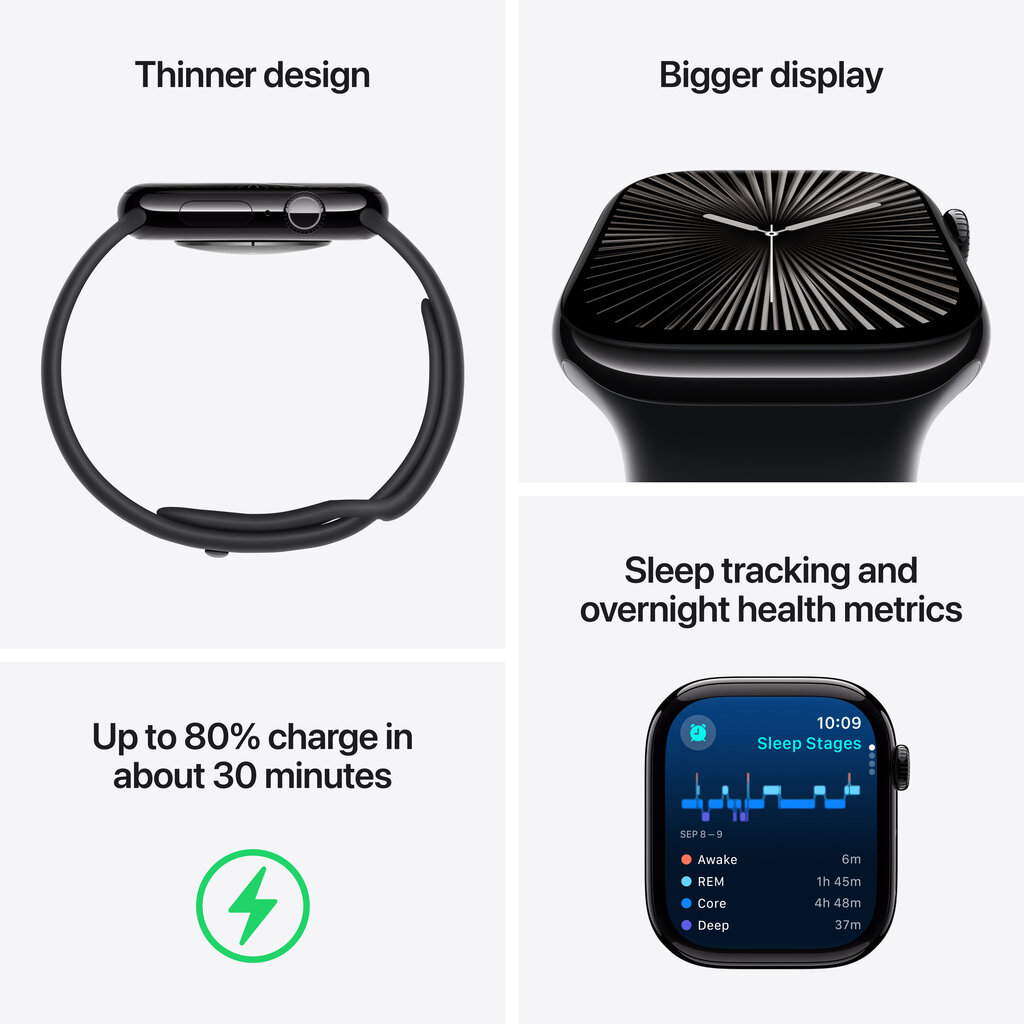 Apple Watch Series 10 GPS + Cellular 42mm Natural Titanium Case with Natural Milanese Loop MWXF3ET/A hind ja info | Nutikellad, laste nutikellad | hansapost.ee