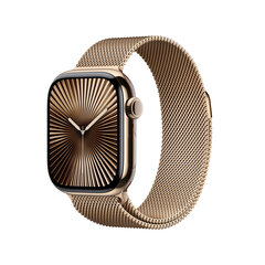 Apple Watch Series 10 GPS + Cellular 42мм Gold Titanium Case with Gold Milanese Loop MX083ET/A цена и информация | Смарт-часы (smartwatch) | hansapost.ee