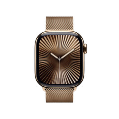 Apple Watch Series 10 GPS + Cellular 42mm Gold Titanium Case with Gold Milanese Loop MX083ET/A hind ja info | Nutikellad, laste nutikellad | hansapost.ee