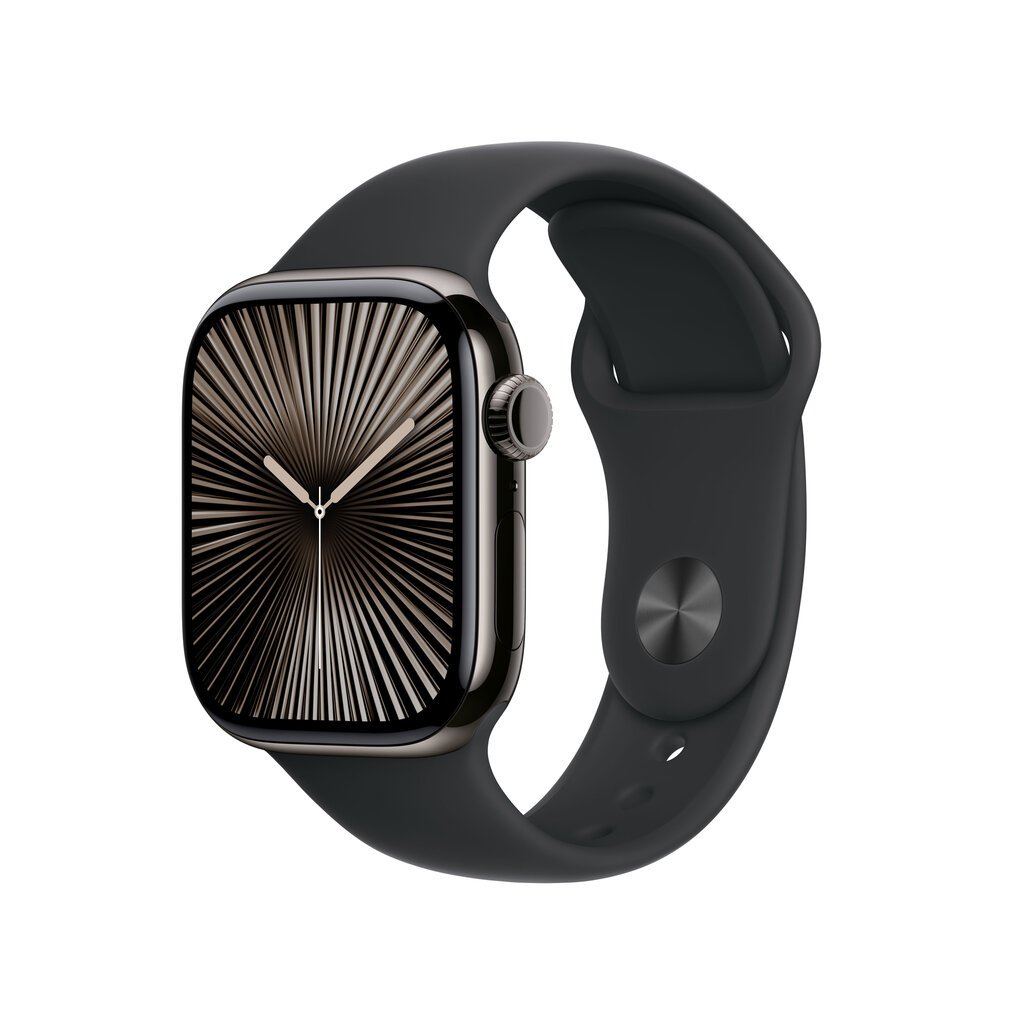 Apple Watch Series 10 GPS + Cellular 42mm Slate Titanium Case with Black Sport Band - S/M MWXG3ET/A цена и информация | Nutikellad, laste nutikellad | hansapost.ee