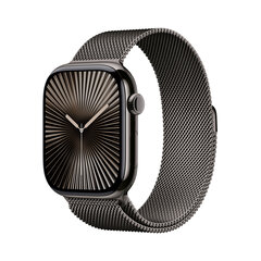 Apple Watch Series 10 GPS + Cellular 46mm Slate Titanium Case with Slate Milanese Loop - M/L MWYW3ET/A price and information | Nutikellad, laste nutikellad | hansapost.ee