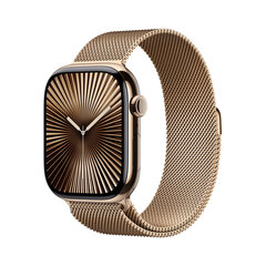 Apple Watch Series 10 GPS + Cellular 46mm Gold Titanium Case with Gold Milanese Loop - M/L MX003ET/A цена и информация | Смарт-часы (smartwatch) | hansapost.ee