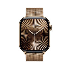 Apple Watch Series 10 GPS + Cellular 46mm Gold Titanium Case with Gold Milanese Loop - M/L MX003ET/A цена и информация | Смарт-часы | hansapost.ee