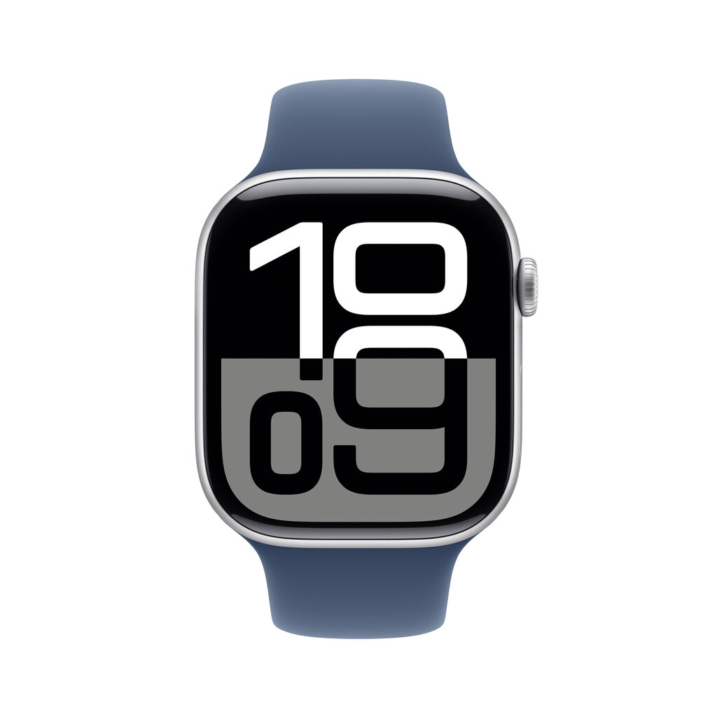 Apple Watch Series 10 GPS + Cellular 46mm Silver Aluminium Case with Denim Sport Band - S/M MWY03ET/A цена и информация | Nutikellad, laste nutikellad | hansapost.ee