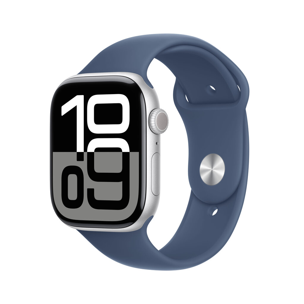 Apple Watch Series 10 GPS + Cellular 46mm Silver Aluminium Case with Denim Sport Band - S/M MWY03ET/A hind ja info | Nutikellad, laste nutikellad | hansapost.ee