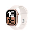 Apple Watch Series 10 GPS + Cellular 42mm Rose Gold Aluminium Case with Light Blush Sport Band - S/M MWX93ET/A