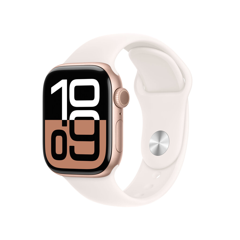 Apple Watch Series 10 GPS + Cellular 42mm Rose Gold Aluminium Case with Light Blush Sport Band - S/M MWX93ET/A цена и информация | Nutikellad, laste nutikellad | hansapost.ee