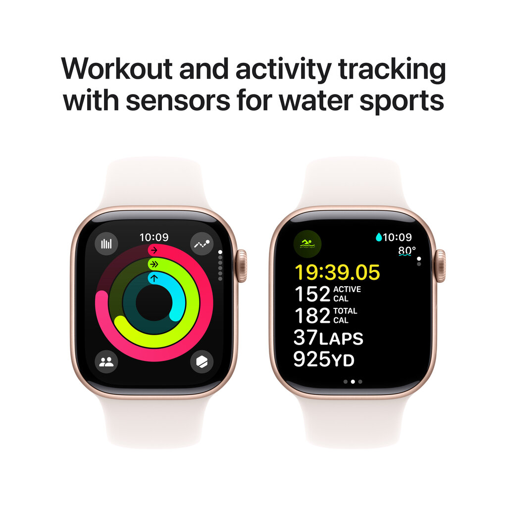 Apple Watch Series 10 GPS + Cellular 42mm Rose Gold Aluminium Case with Light Blush Sport Band - S/M MWX93ET/A hind ja info | Nutikellad, laste nutikellad | hansapost.ee