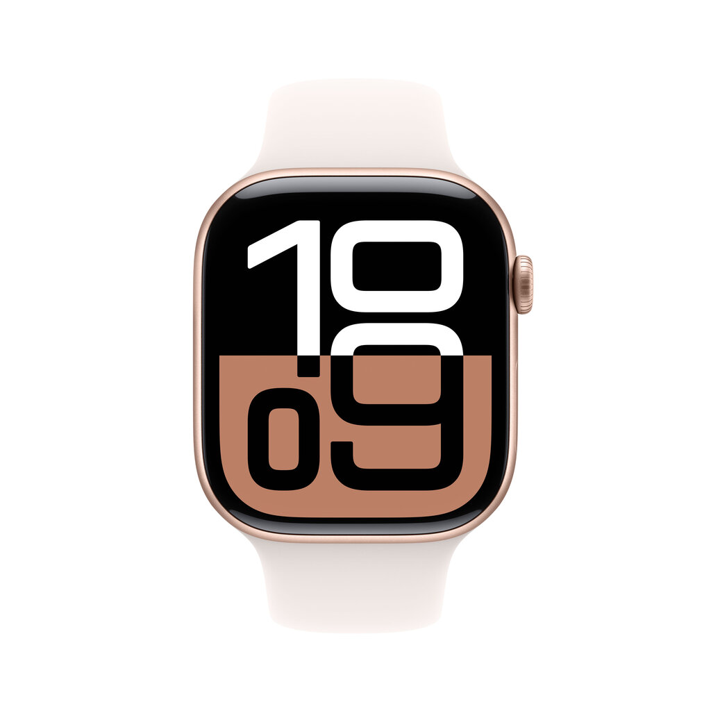 Apple Watch Series 10 GPS 46mm Rose Gold Aluminium Case with Light Blush Sport Band - S/M MWWT3ET/A hind ja info | Nutikellad, laste nutikellad | hansapost.ee