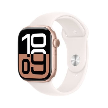 Apple Watch Series 10 GPS 46mm Rose Gold Aluminium Case with Light Blush Sport Band - S/M MWWT3ET/A hind ja info | Nutikellad, laste nutikellad | hansapost.ee