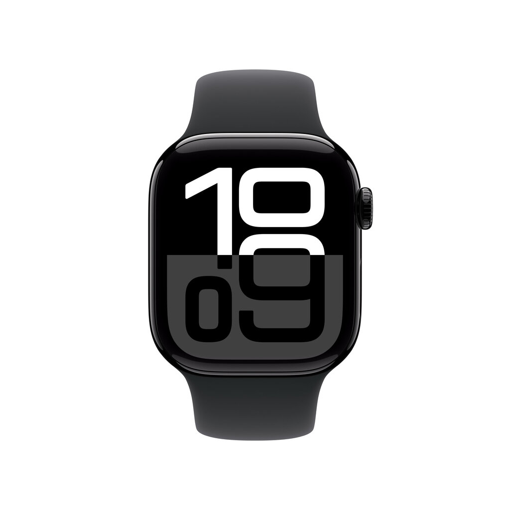 Apple Watch Series 10 GPS + Cellular 42mm Jet Black Aluminium Case with Black Sport Band - S/M MWX63ET/A цена и информация | Nutikellad, laste nutikellad | hansapost.ee