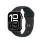 Apple Watch Series 10 GPS 42mm Jet Black Aluminium Case with Black Sport Band - S/M MWWE3ET/A цена и информация | Nutikellad, laste nutikellad | hansapost.ee