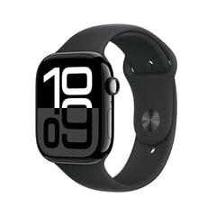 Apple Watch Series 10 GPS 46mm Jet Black Aluminium Case with Black Sport Band - S/M MWWP3ET/A price and information | Nutikellad, laste nutikellad | hansapost.ee