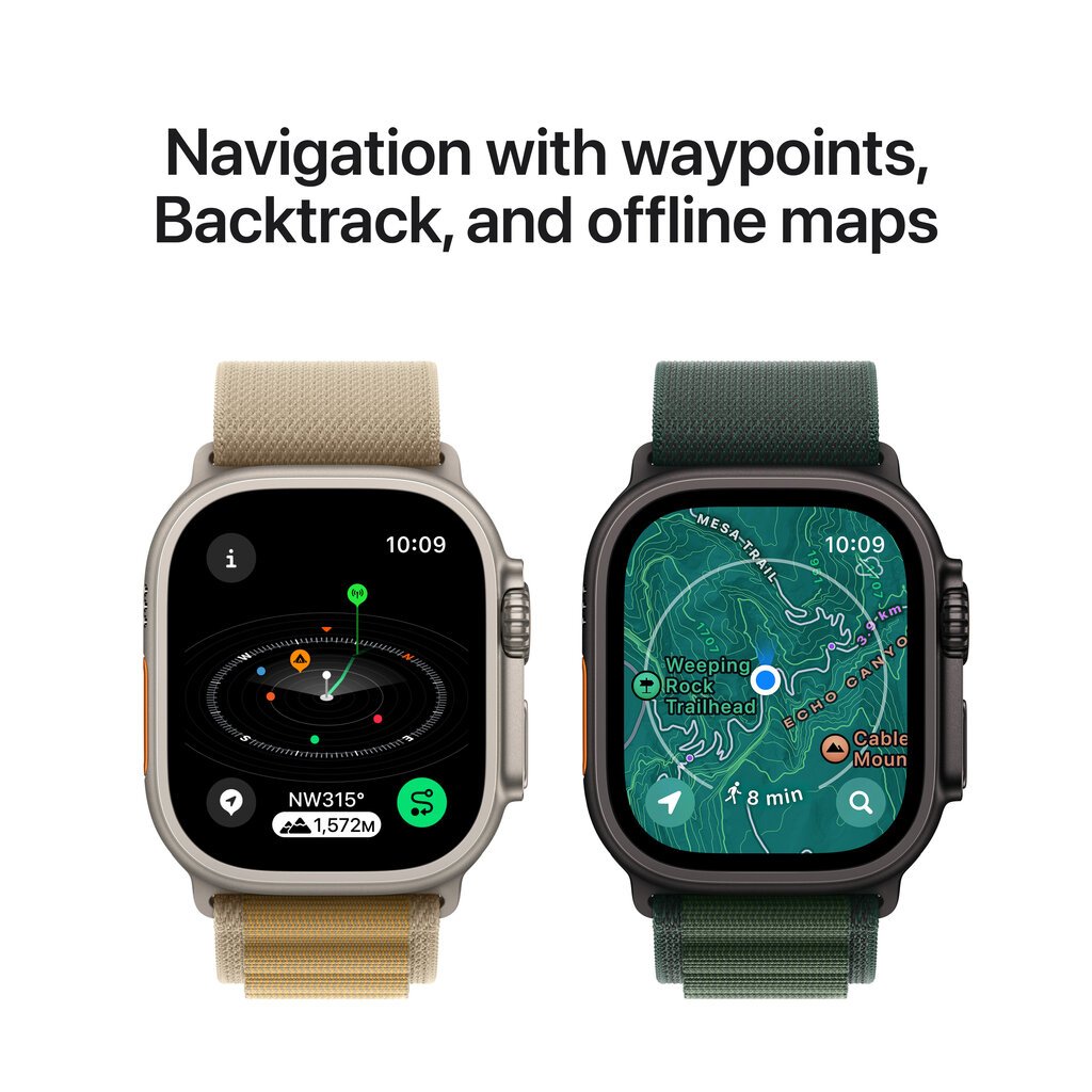 Apple Watch Ultra 2 GPS + Cellular 49mm Natural Titanium Case with Navy Ocean Band MX4D3EL/A hind ja info | Nutikellad, laste nutikellad | hansapost.ee