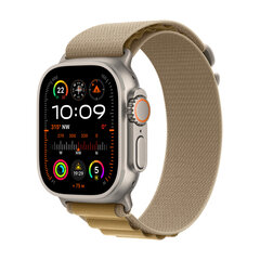 Apple Watch Ultra 2 GPS + Cellular 49mm Natural Titanium Case with Tan Alpine Loop - Small MX4E3EL/A цена и информация | Смарт-часы (smartwatch) | hansapost.ee