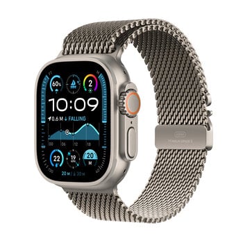 Apple Watch Ultra 2 GPS + Cellular 49mm Natural Titanium Case with Natural Titanium Milanese Loop - S MX4M3EL/A hind ja info | Nutikellad, laste nutikellad | hansapost.ee