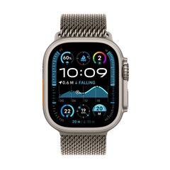 Apple Watch Ultra 2 GPS + Cellular 49mm Natural Titanium Case with Natural Titanium Milanese Loop - M MX5R3EL/A hind ja info | Nutikellad, laste nutikellad | hansapost.ee