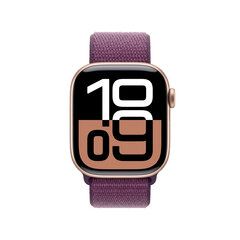 Apple Watch Series 10 GPS + Cellular 42mm Rose Gold Aluminium Case with Plum Sport Loop MWXC3ET/A цена и информация | Смарт-часы | hansapost.ee