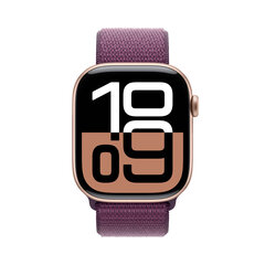 Apple Watch Series 10 GPS 46mm Rose Gold Aluminium Case with Plum Sport Loop MWWV3ET/A цена и информация | Смарт-часы (smartwatch) | hansapost.ee