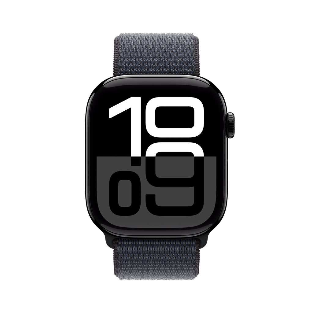 Apple Watch Series 10 GPS 46mm Jet Black Aluminium Case with Ink Sport Loop MWWR3ET/A цена и информация | Nutikellad, laste nutikellad | hansapost.ee