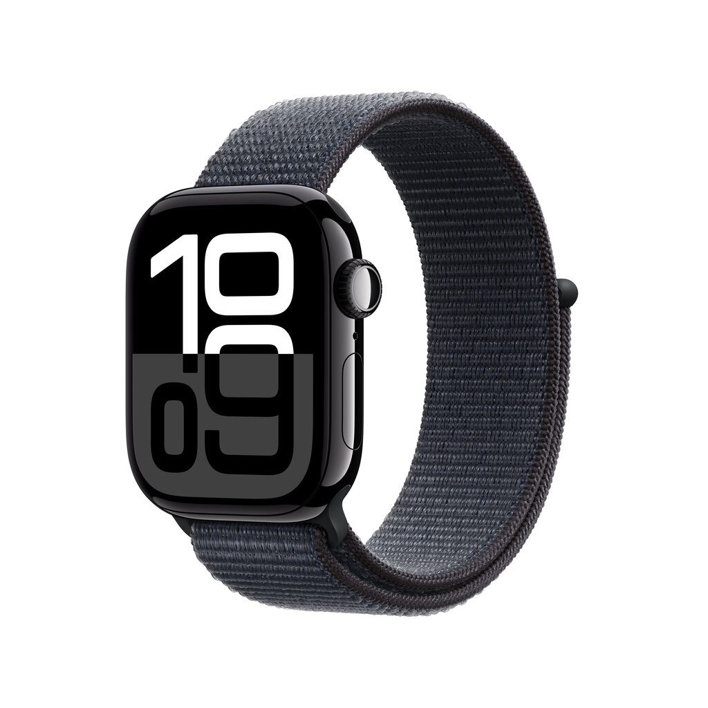 Apple Watch Series 10 GPS 42mm Jet Black Aluminium Case with Ink Sport Loop MWWG3ET/A цена и информация | Nutikellad, laste nutikellad | hansapost.ee