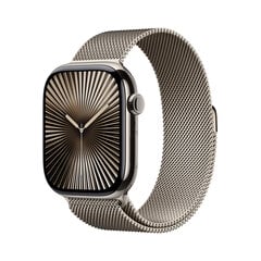 Apple Watch Series 10 GPS + Cellular 46mm Natural Titanium Case with Natural Milanese Loop - M/L MWYC3ET/A hind ja info | Nutikellad, laste nutikellad | hansapost.ee