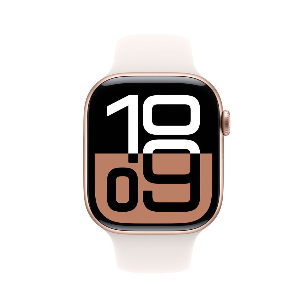 Apple Watch Series 10 GPS 46mm Rose Gold Aluminium Case with Light Blush Sport Band - M/L MWWU3ET/A цена и информация | Nutikellad, laste nutikellad | hansapost.ee