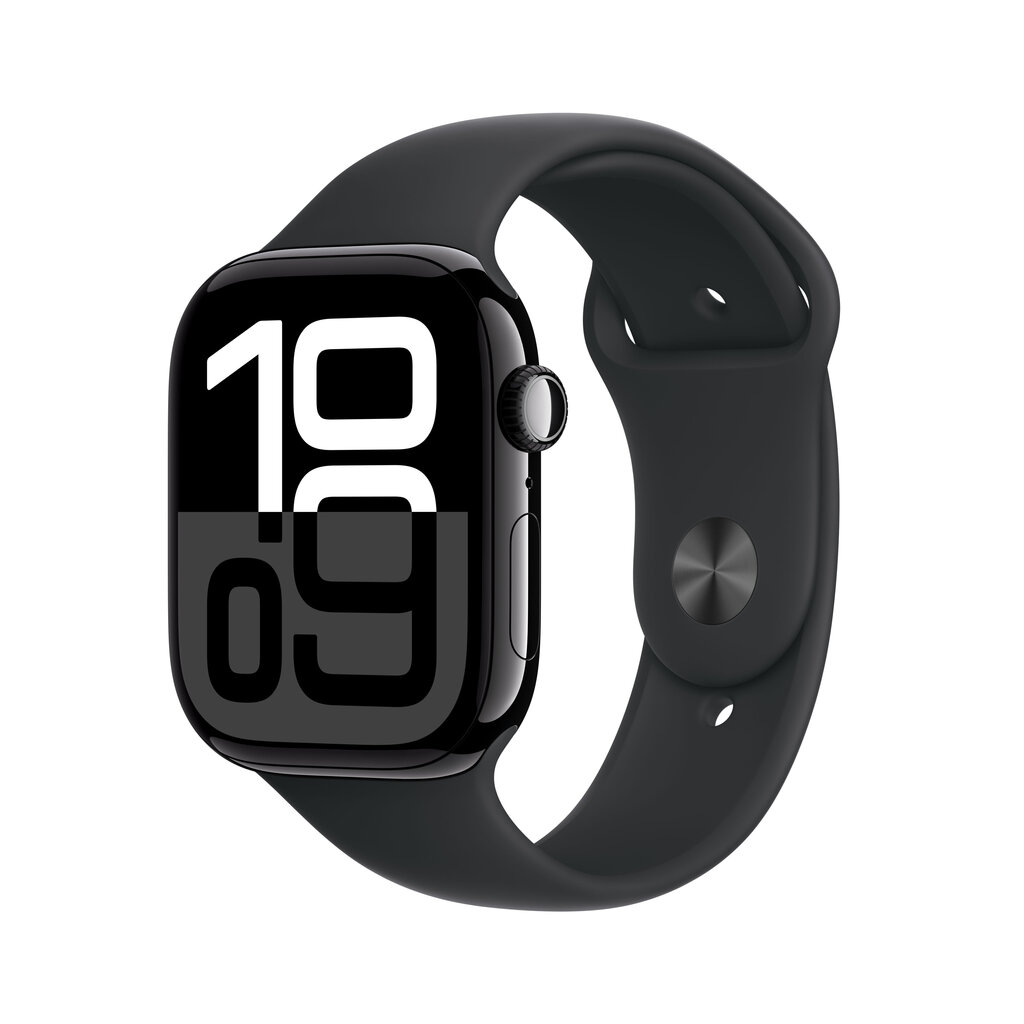 Apple Watch Series 10 GPS 46mm Jet Black Aluminium Case with Black Sport Band - M/L MWWQ3ET/A цена и информация | Nutikellad, laste nutikellad | hansapost.ee