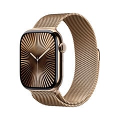 Apple Watch Series 10 GPS + Cellular 46mm Gold Titanium Case with Gold Milanese Loop - S/M MC7T4ET/A цена и информация | Смарт-часы | hansapost.ee