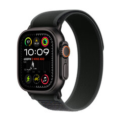 Apple Watch Ultra 2 GPS + Cellular 49mm Black Titanium Case with Black Trail Loop - S/M MX4U3EL/A цена и информация | Смарт-часы (smartwatch) | hansapost.ee