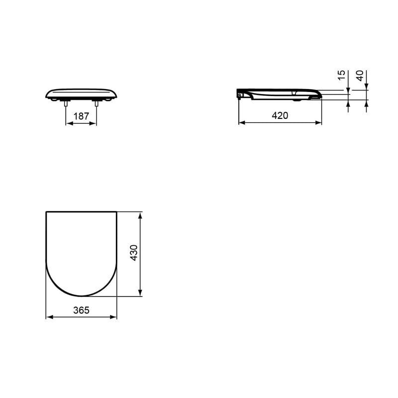 Seinapealne wc-pott Ideal Standard T368001 koos kaanega цена и информация | WС-potid | hansapost.ee