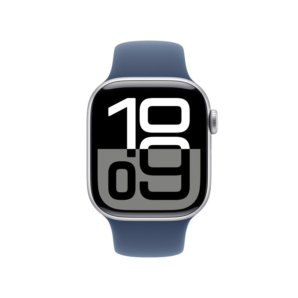 Apple Watch Series 10 GPS + Cellular 42mm Silver Aluminium Case with Denim Sport Band - S/M MWX33ET/A цена и информация | Nutikellad, laste nutikellad | hansapost.ee