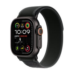 Apple Watch Ultra 2 GPS + Cellular 49mm Black Titanium Case with Black Trail Loop - M/L MX4V3UL/A цена и информация | Смарт-часы (smartwatch) | hansapost.ee