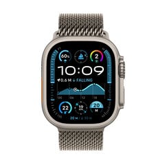 Apple Watch Ultra 2 GPS + Cellular 49мм Natural Titanium Case with Natural Titanium Milanese Loop - S MX4M3UL/A цена и информация | Смарт-часы | hansapost.ee