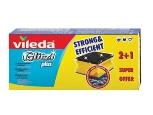 Губка-очиститель "Glitzi Plus", 2+1 vnt VILEDA цена и информация | Для дворников | hansapost.ee