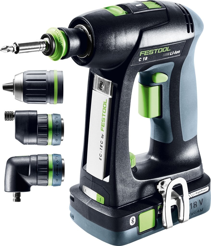 Festool Akutrell-kruvikeeraja C 18 HPC 4,0 I-Set 576992 hind ja info | Akutrellid, puurid ja kruvikeerajad | hansapost.ee