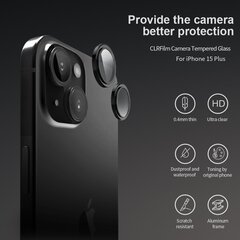 Nillkin CLRFilm Camera Tempered Glass for Apple iPhone 15|15 Plus Black цена и информация | Защитные пленки для телефонов | hansapost.ee