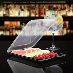 Контейнер для хранения фруктов и суши Coctail 17x25.2x3.2см черный цена и информация | Контейнеры для хранения продуктов | hansapost.ee