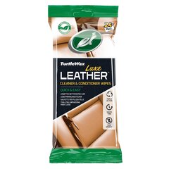 Влажные салфетки для кожаных поверхностей Turtle Wax Luxe Leather, 24 шт. - Mēness aptieka цена и информация | Автохимия | hansapost.ee