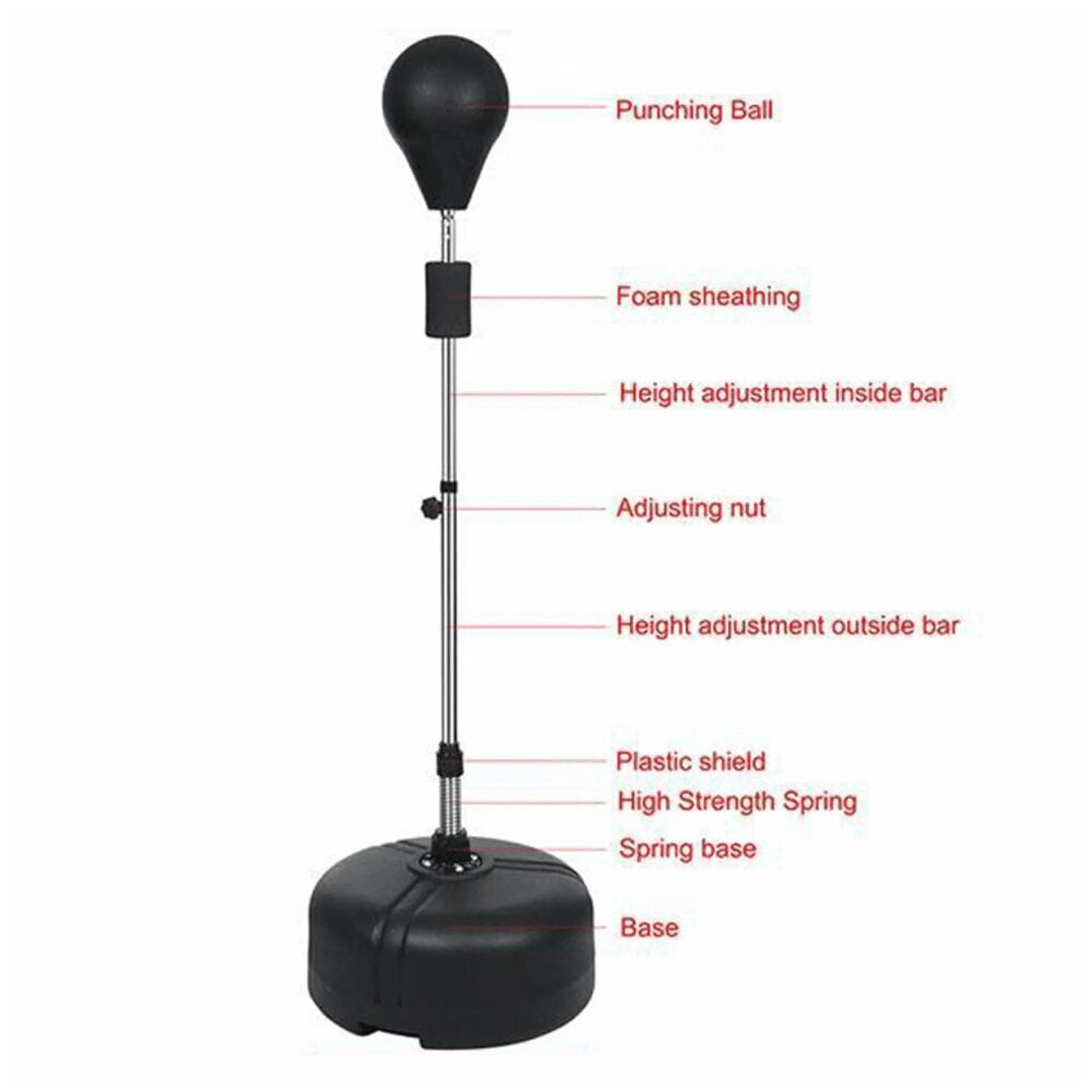 Poksipirn koos alusega Tomaz Sport SpeedPush 125-160cm цена и информация | Poks | hansapost.ee