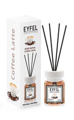 Ароматический диффузор с палочками для дома Eyfel Coffee Latte, 120 мл цена и информация | Ароматы для дома | hansapost.ee